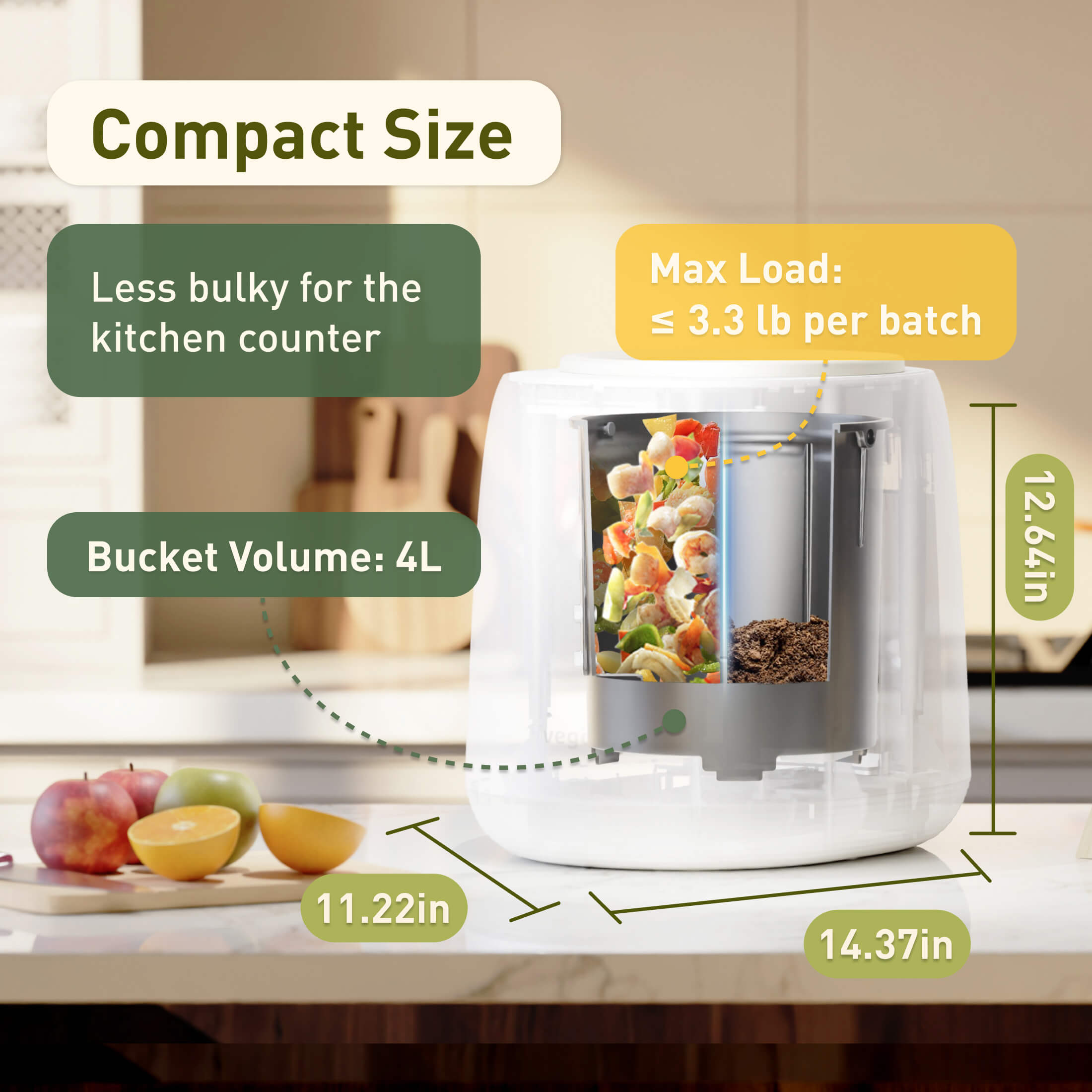 Best Countertop Food Composter| Recycle Kitchen Waste with Compost
